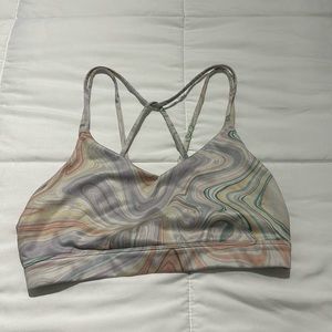 Colorful, sports bra